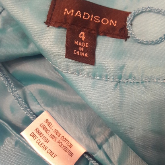 Madison/ Blue/ Halter Neck/ Sheath Dress - Picture 8 of 8